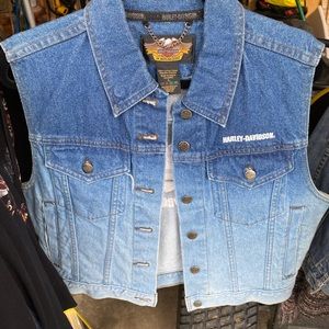Harley Davidson denim vest